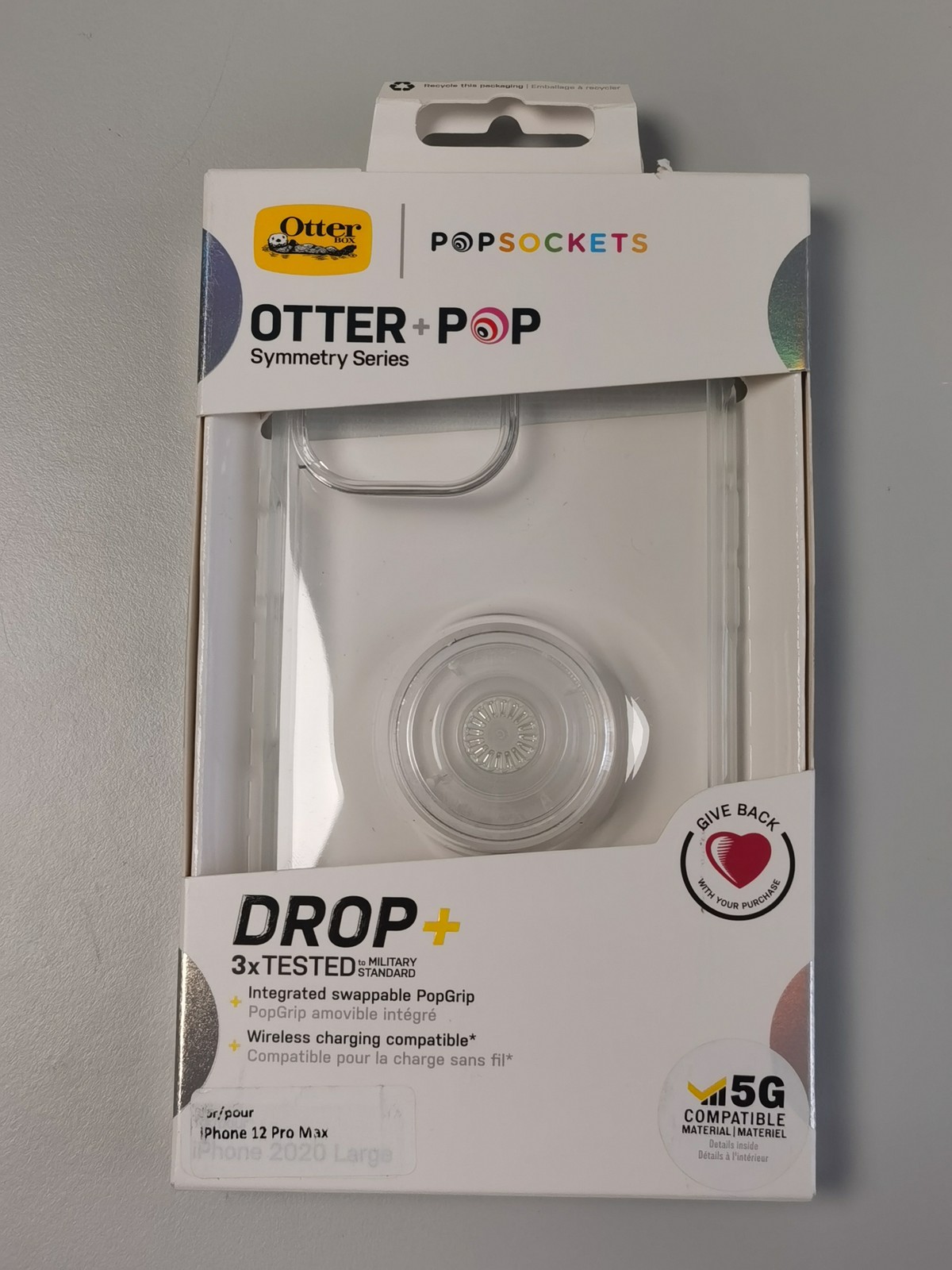 Otter + Pop Symmetry Clear Schutzhülle Apple iPhone 12 Pro Max transparent