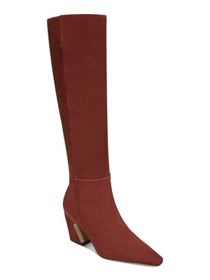 

Женские коричневые кожаные ботинки SAM EDELMAN Goring Comfort Sulema с квадратным носком, длина 5,5 м, Коричневый, H8609L1