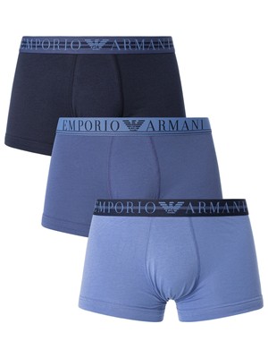 

Мужские плавки Emporio Armani (3 шт.), синие, Синий, 111357-3F723-05137