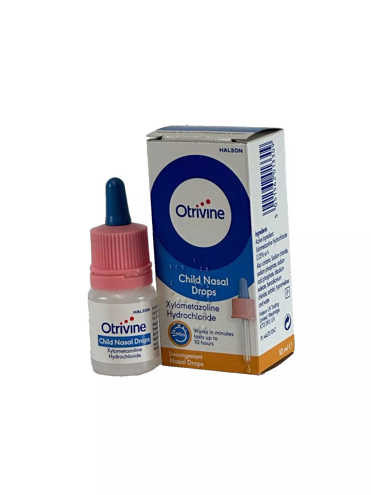 Otrivine Child Nasal Drops Decongestant Lasts Upto 10 Hours - 10ml