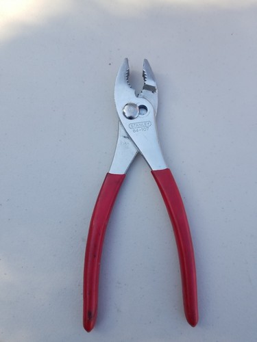 Vintage Stanley Slip Joint Pliers w/ Wire Cutters Tool No