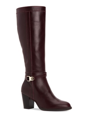 

Женские кожаные ботинки на блочном каблуке GIANI BERNINI Maroon Rozario с миндальным носком, 10002690200