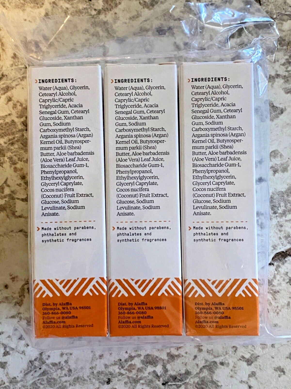 3 Alaffia Authentic African FACIAL SERUM Nutrient Rich Shea Butter Aloe