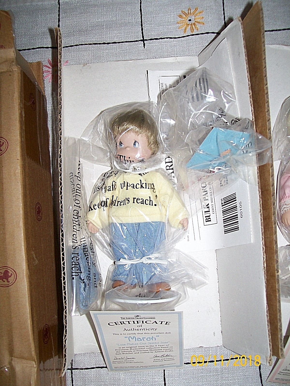 Precious Momemts 2001 Dolls February & March/ Ashton-Drake / New Old Stock /IOBs