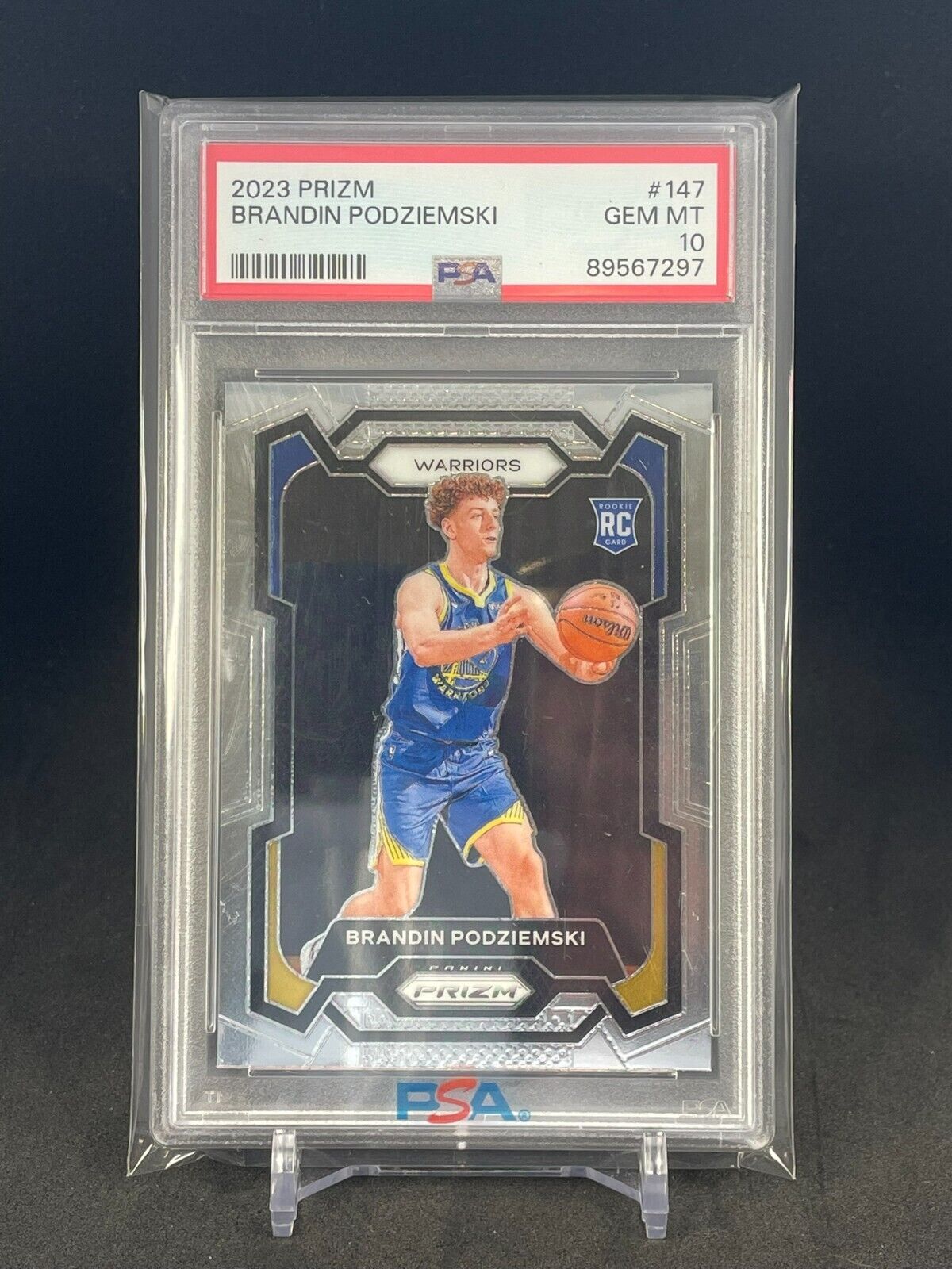 Brandin Podziemski PSA 10 2023-24 Panini Prizm Base Rookie Brandin Podziemski PSA 10 2023-24 Panini Prizm Base Rookie