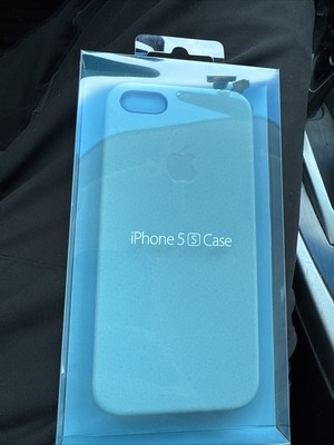 Genuine OEM Apple Blue Leather Case for iPhone 5 5S SE | eBay