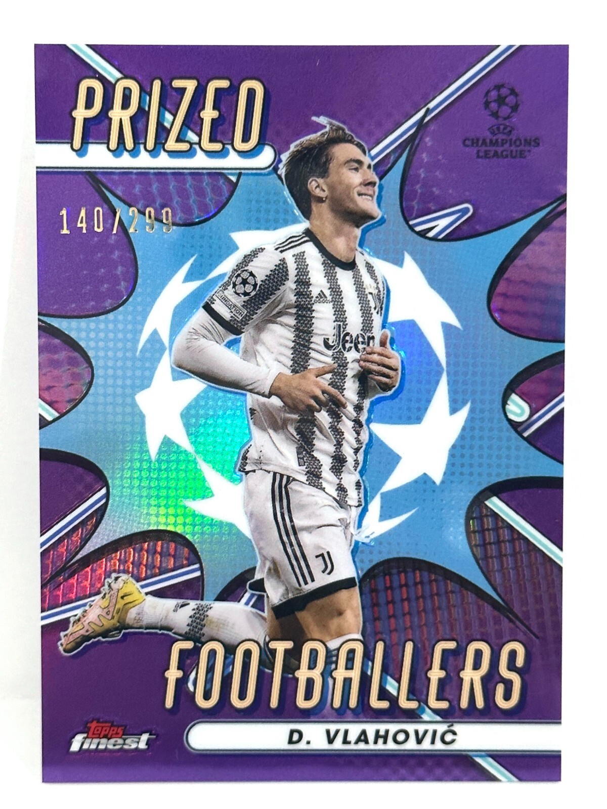 2022-23 Topps Finest UCL Prized Footballers Dusan Vlahovic