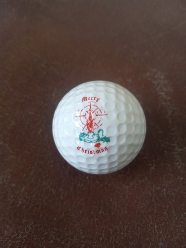 【未使用品】PING GOLFBALL merry Christmas Vintage Ping Eye 4 Merry Christmas Golf Ball Red White Nice