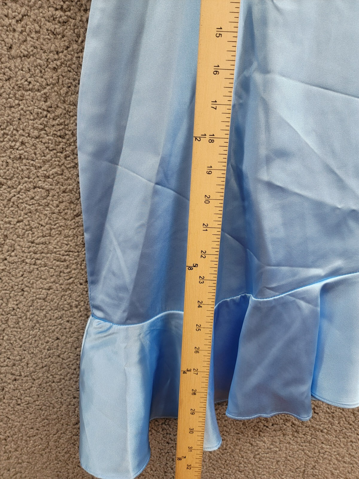 Rare Editions Sleeveless Imitation Pearl Halter Dress Big Girls 10 Blue Back Zip - Picture 7 of 16