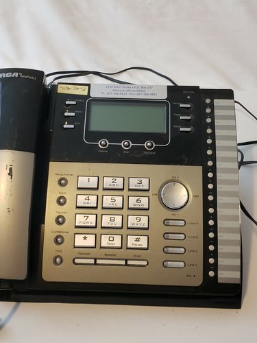 Rca 4-Line Phone with Digital Answering Machine, Caller ID (RCA25425RE1) TESTED
