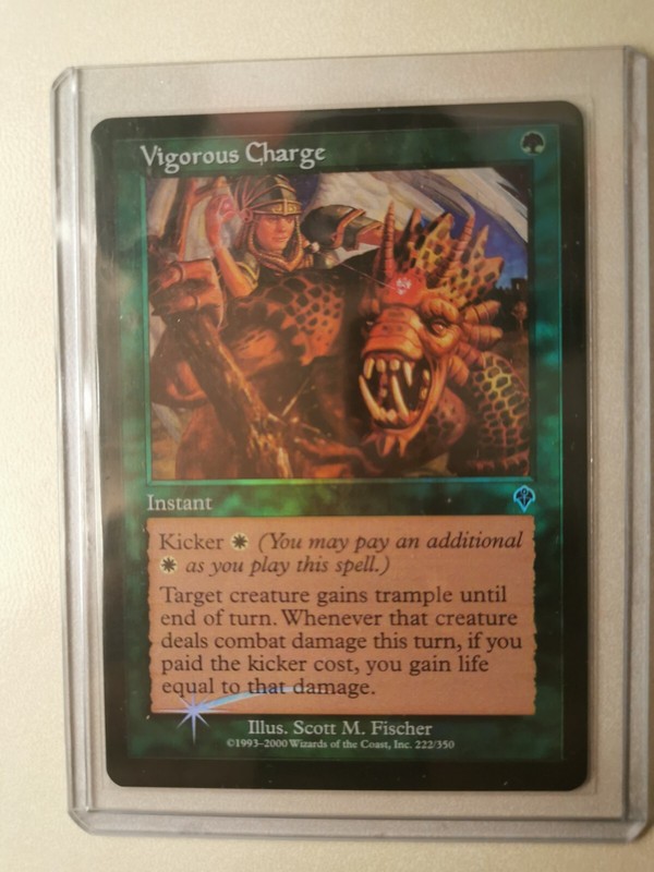 Charge Vigoureuse Foil Invasion - Vigorous Charge -Magic Mtg 