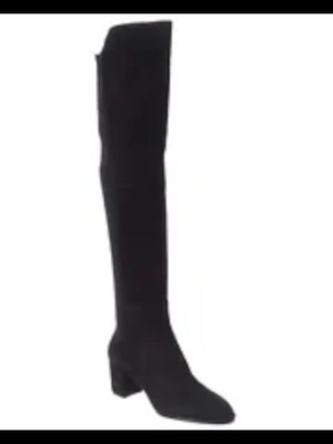 STUART WEITZMAN Женские черные классические сапоги Harper Comfort Stretch на блочном каблуке 9 B