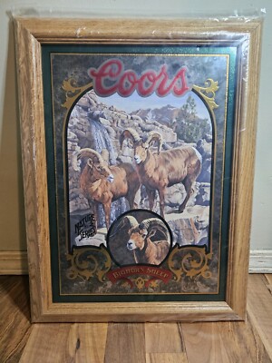 Coors Beer Mirror Big Horn Sheep Nature Series