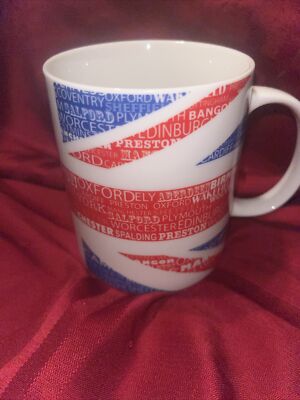 Tesco Porcelain Union Jack Coffee Mug