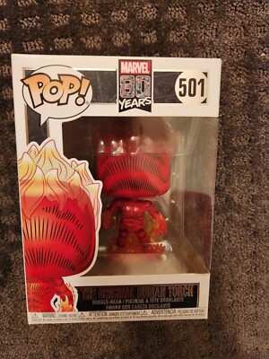 Funko Pop Marvel 80 Years Original Human Torch #501 Vaulted