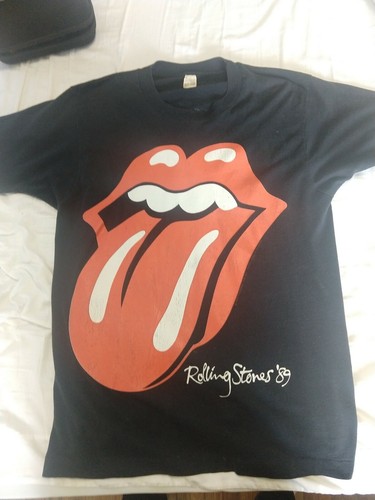VTG 1989 ROLLING STONES STEEL WHEELS CANADA TOUR SHIRT-LG VTG 1989 ROLLING STONES STEEL WHEELS CANADA TOUR SHIRT-LG