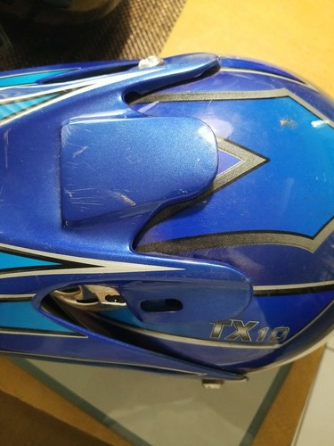 THH TX10 Motocross Helmet Blue,White,Gray Unisex DOT TX-10 Size Youth Small