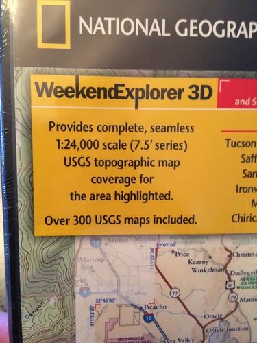 2007 National Geographic TOPO! Outdoor Mapping Software - Tucson Area - Saguaro