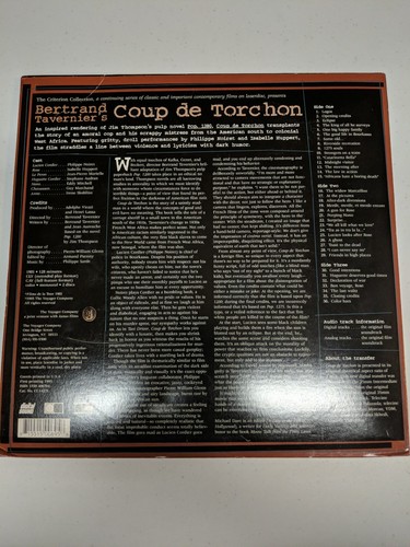 Coup De Torchon Laserdisc The Criterion Collection
