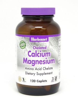 Bluebonnet Albion Chelated Calcium Magnesium 120 Caplet