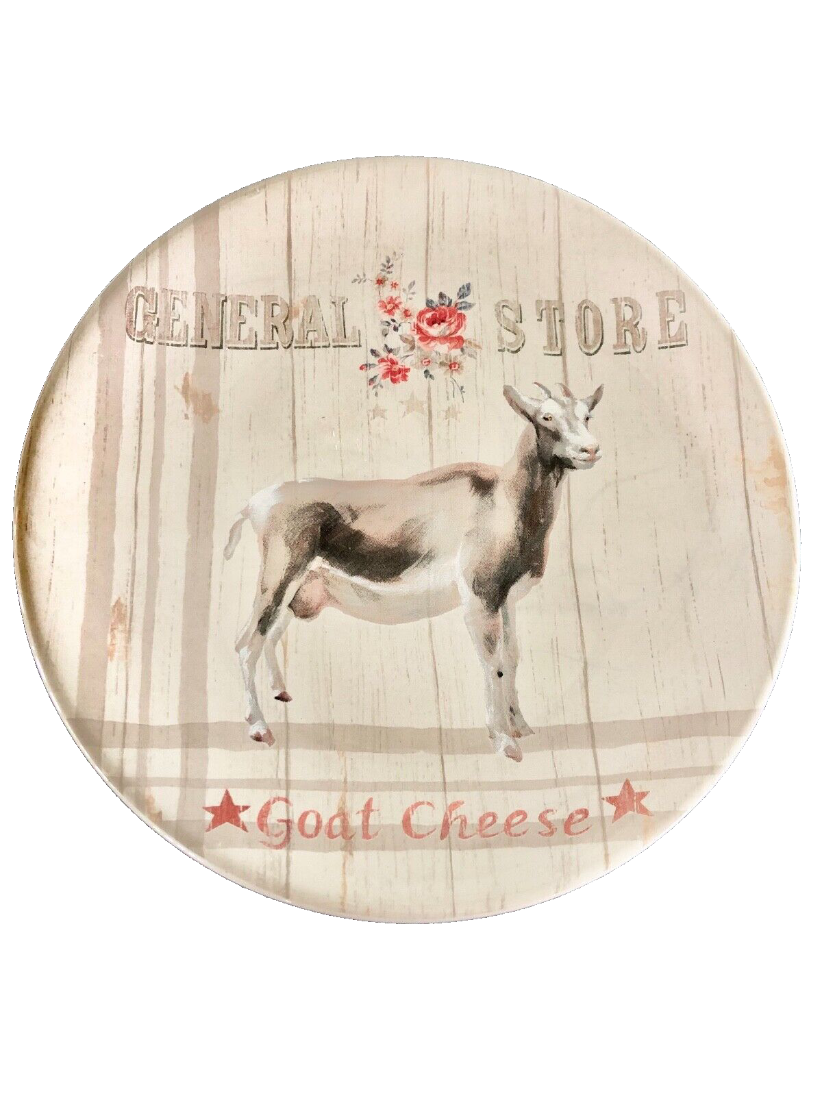 Certified International General Store Goat Cheese 9" Luncheon Plate Preowned