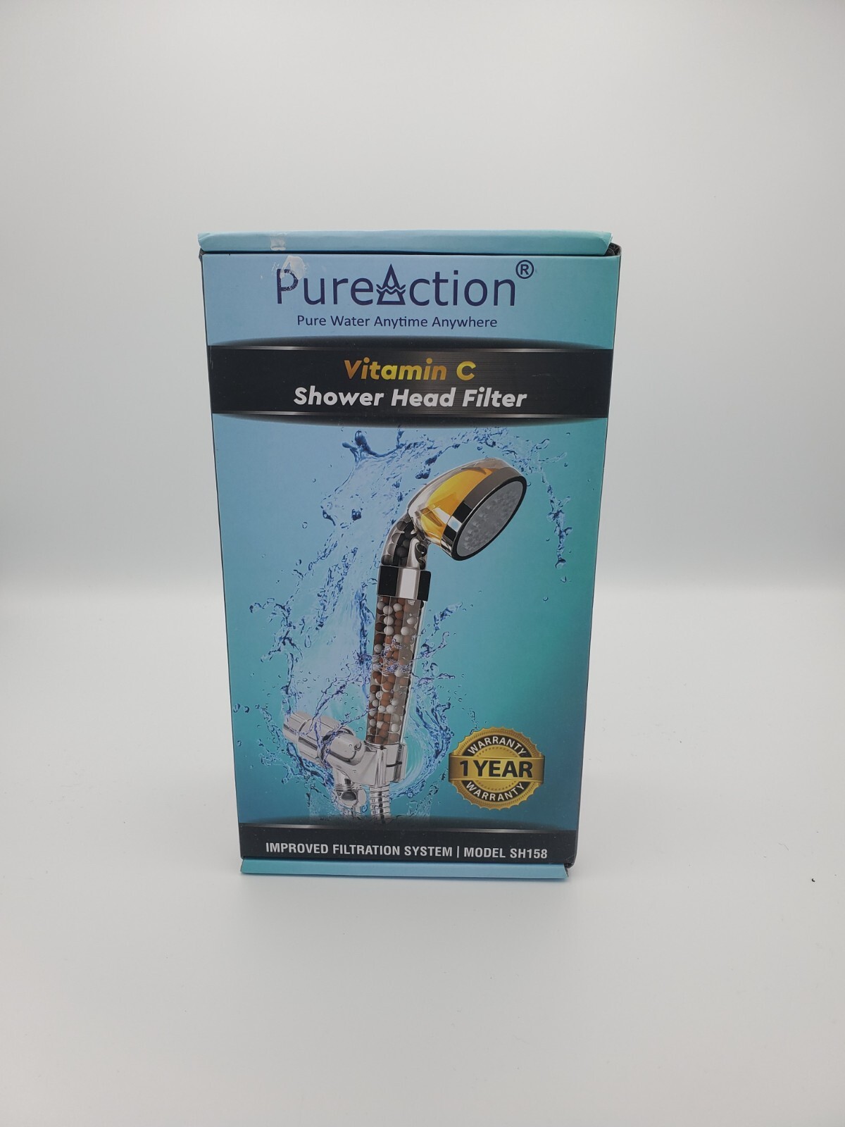 PureAction Vitamin C Shower Head Filter with Hose & Replacement Filters  Hard &