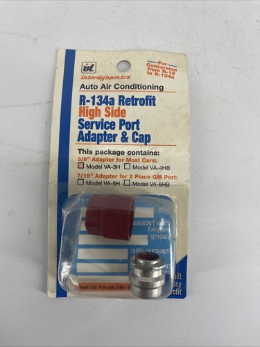 Interdynamics  VA-3H High Side Service Port Adapter & Cap 3/8"