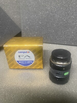 Computar C-Mount 25mm Fixed Focal Lens M2514-MP2 NIB w/Free Shipping