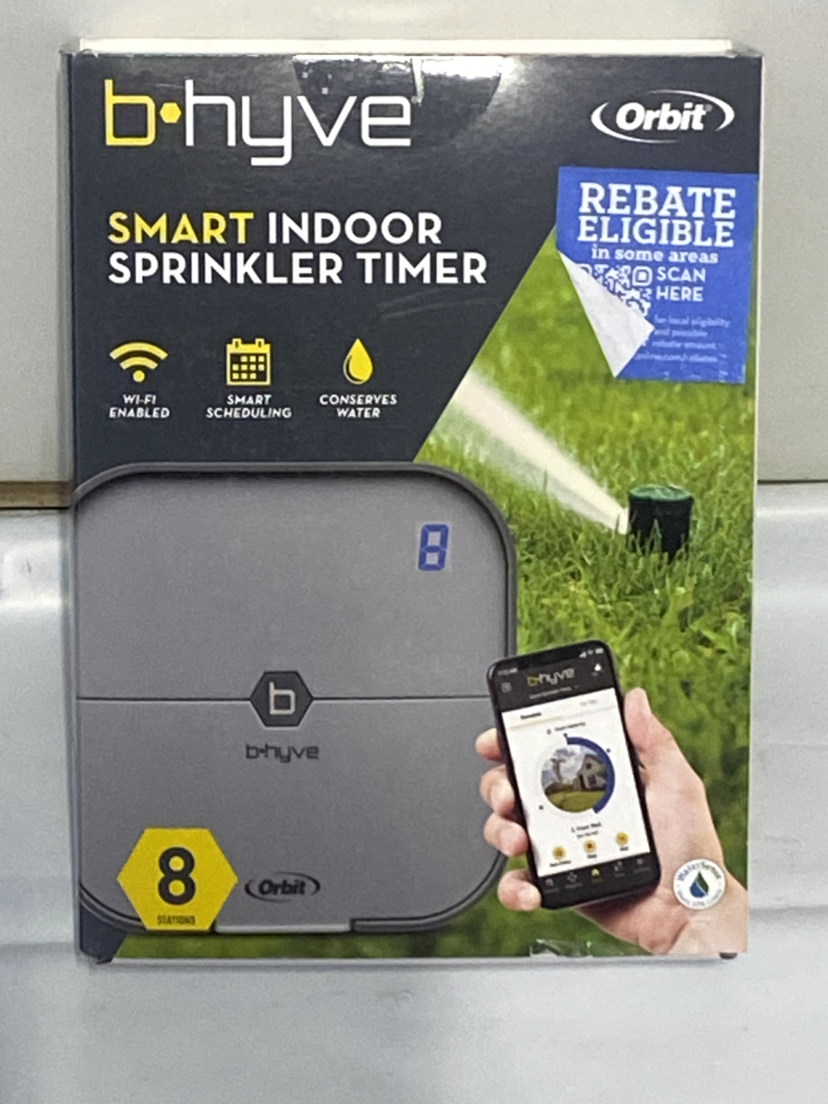 Orbit B-hyve Programmable 8 Zone WiFi Sprinkler Timer New Sealed
