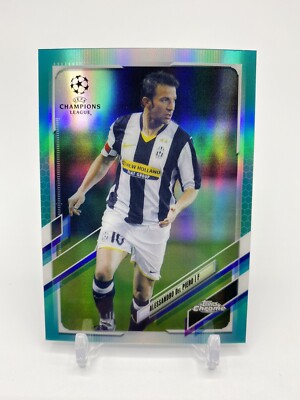 2020-21 Topps UEFA CL Chrome - Alessandro Del Piero Aqua Refractor /199 #14