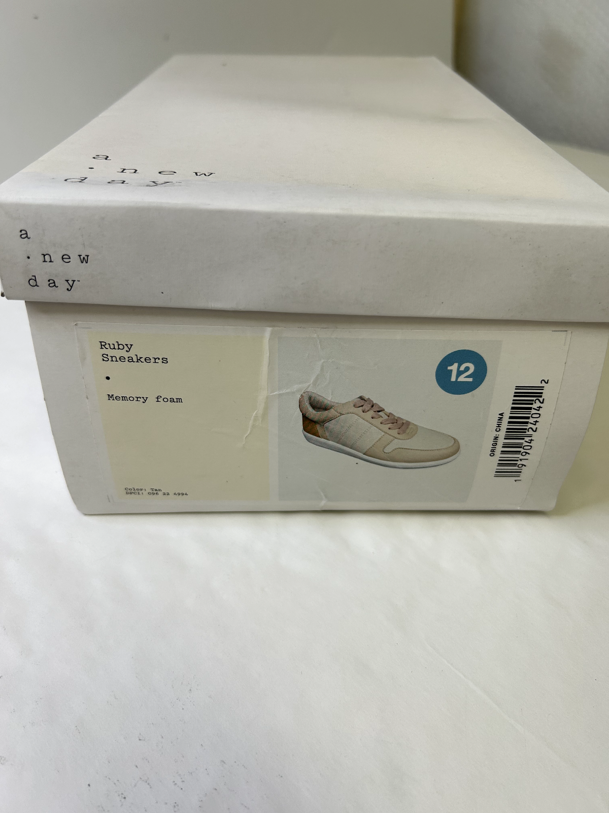 a &bull;new day Tan Ruby Sneakers Memory Foam: Size 12
