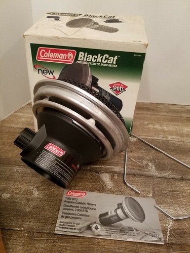 COLEMAN BLACK CAT PORTABLE CATALYTIC HEATER 5033-700 ~ EXCELLENT!