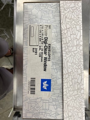 #10 Digital window envelope Buff color