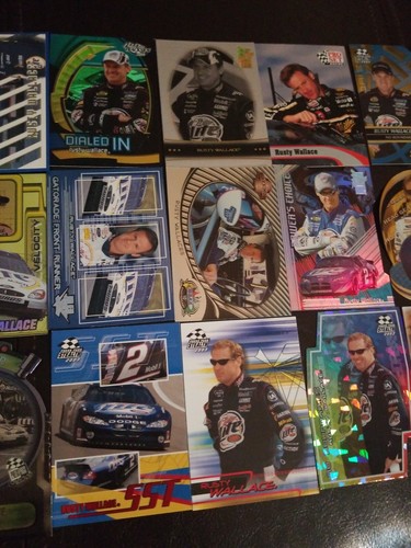 Rusty Wallace 57 Card Nascar Card Lot. One Price! Not all pictured