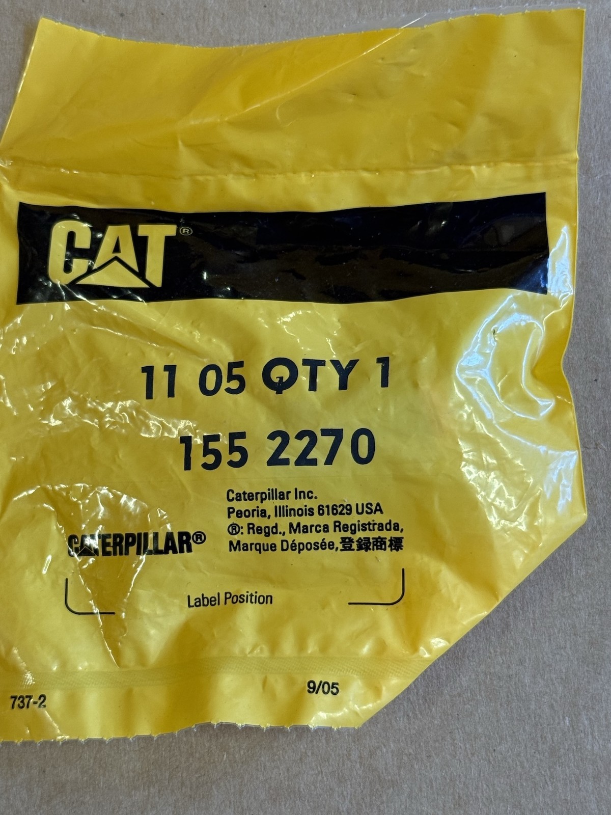 ​New NOS Genuine OEM CAT Plug Connector 155-2270