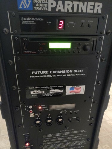 AUDIO TECHNICA AMPLIVOX SW915 Digital Audio Travel Partner w/CD Player No Remote