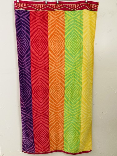 Kirkland Beach Towel 100% Egyptian Cotton Thick Oversized Pink Purple Green Lime