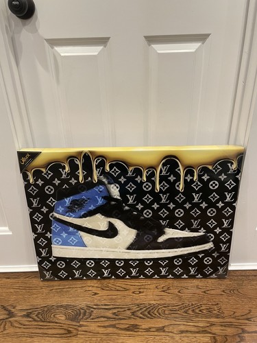 希少 【Oliver Gal × Jordan】パネルアート Jordan 1 x Oliver Gal Canvas Wall Art Sneaker “No Guts No