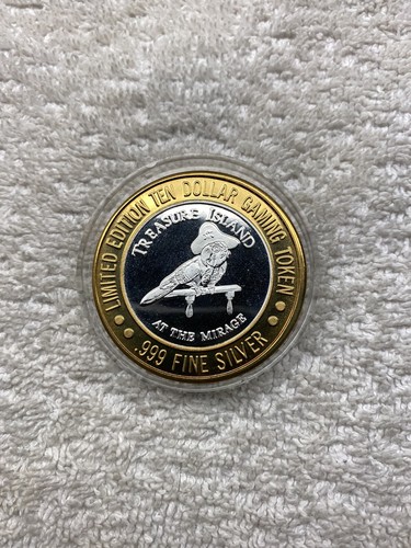 Treasure Island Ten Dollar Gaming Token Limited Edition .999