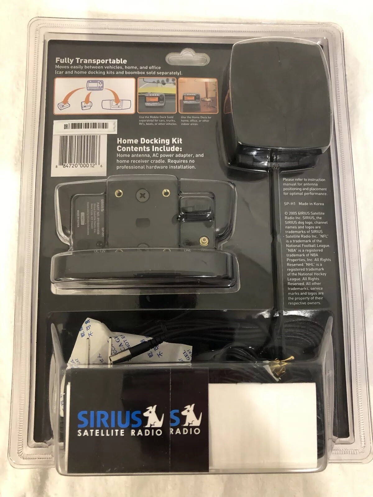 Sirius XM Sportster SP-R1 Satellite Radio Receiver Car And Home Dock Brand new