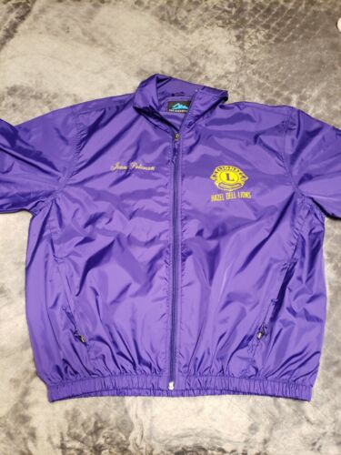 lions international windbreaker purple and yellow SZ L BY lions international windbreaker purple and yellow SZ L BY