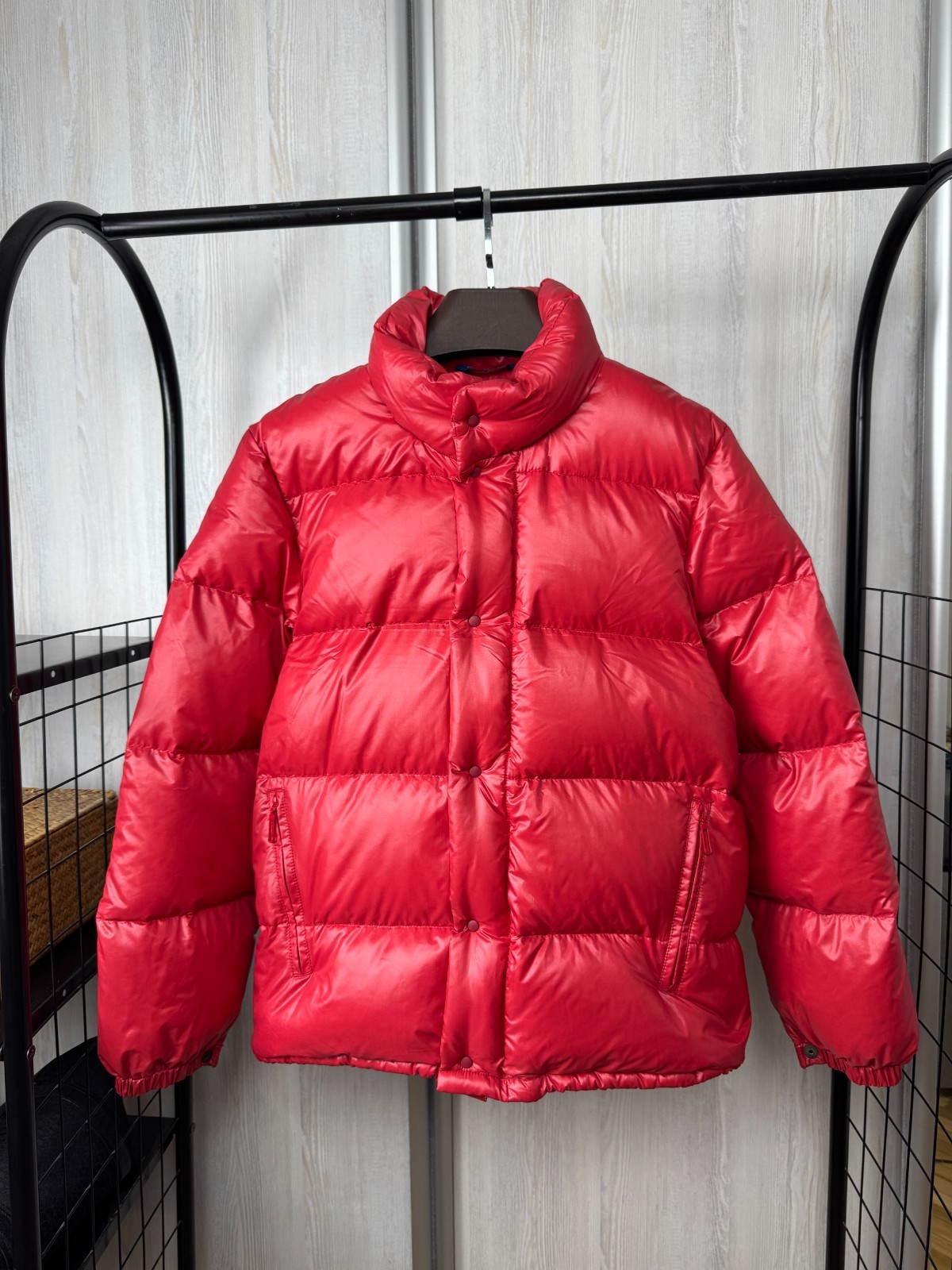 VTG Moncler Grenoble Red Puffer Down Jacket Rare 90s Snap | eBay