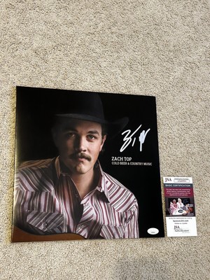 Zach Top Signed Cold Beer & Country Music Vinyl JSA