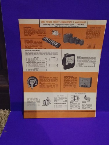 1950s MRC Model Train Controls 2-Page Catalog