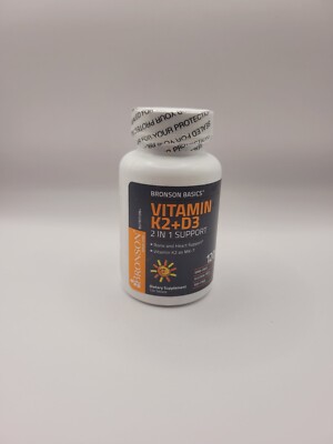 Vitamin K2 (MK7) + D3 Bone & Heart Health Non GMO, 120 Capsules