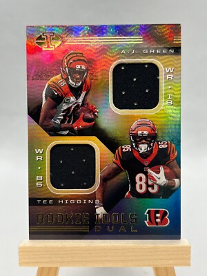 2020 Illusions Rookie Idols AJ Green  Tee Higgins dual jersey patch relics RI-10