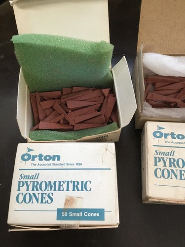 4 Orton Cone 03 Small 1-1/8” Pyrometric Cones Ceramic Kilns 50 Per Box (150+)