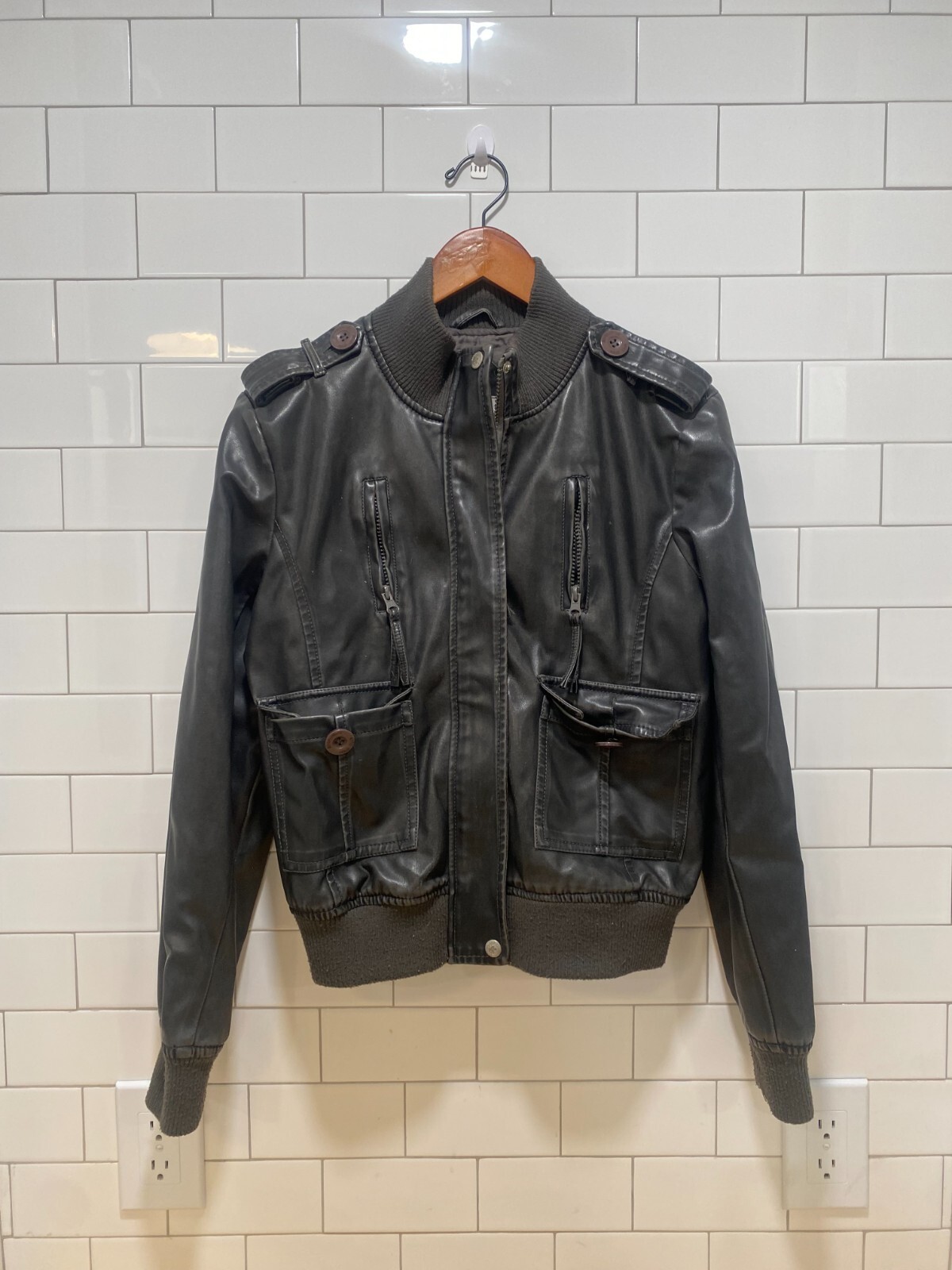 ジャケット・アウター 00s NICOLE black zip trucker Jacket Y2K Amazon.com: XPONNI Y2k Jacket for Women Zip Up Jacket Y2k