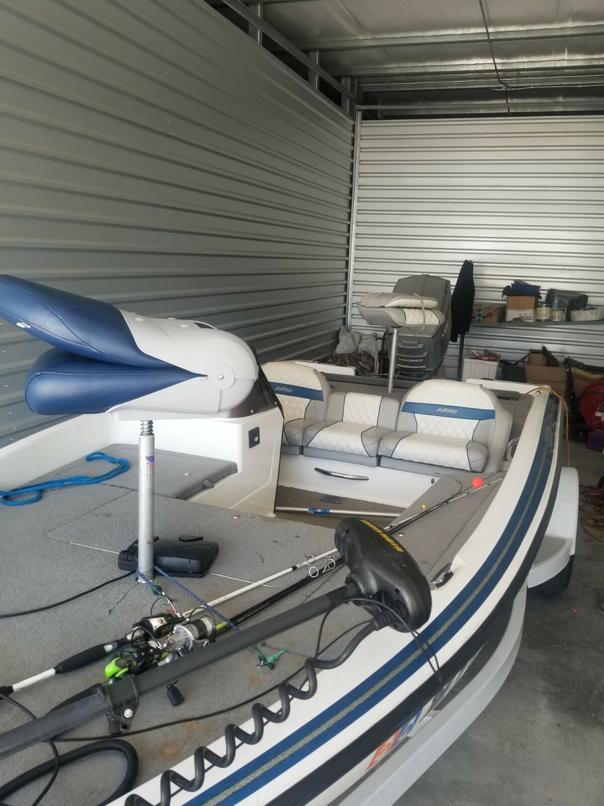 1995 18 1/2 ft NITRO 180 TF BASS BOAT with 150 Mercury Mariner MAGNUM 3