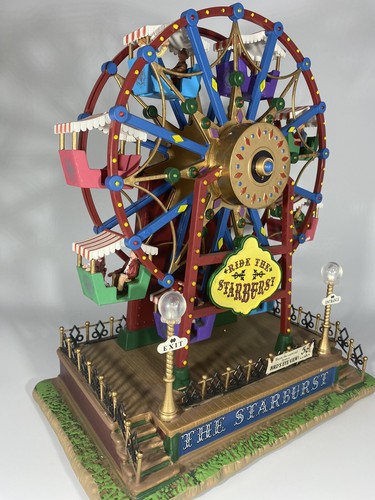 Lemax Village Collection Starburst Ferris Wheel Lights Music